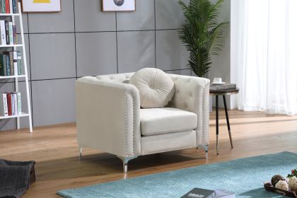 Glory Furniture Pompano G898A-C Chair , IVORY