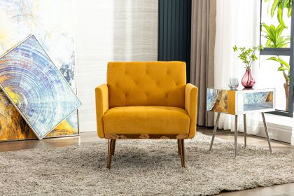 COOLMORE Accent Chair ,leisure single sofa with Rose Golden feet