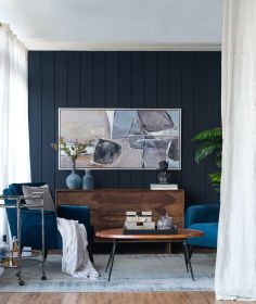 59" x 30" Large Modern Oil Painting, Framed Landscape Wall Art for Living Room Dining Room Office Bedroom