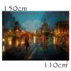 Night Landscape Wall Hanging Backdrop Bedside Decor Bedroom Wall Art Tapestry Dormitory Wall Decor Tapestry,59x43 inch