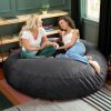 Jaxx 6 ft Cocoon - Large Bean Bag Chair for Adults, Black