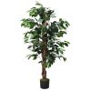 4 Feet In/Outdoor Trunks Artificial Ficus Silk Tree