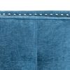 Blue Linen 3-Piece Living Room Sofa Set