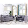 Grey Lint Chair Sofa Set