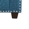 Blue Linen 3-Piece Living Room Sofa Set