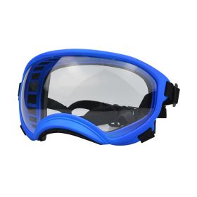 Fashion Personality Dog Skiing Goggles (Option: Blue framed transparent-M)