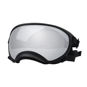 Fashion Personality Dog Skiing Goggles (Option: Black framed silver film-M)
