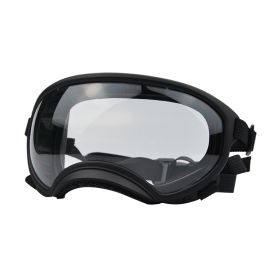 Fashion Personality Dog Skiing Goggles (Option: Black frame transparent-M)