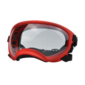 Fashion Personality Dog Skiing Goggles (Option: Red framed transparent-M)