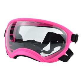 Fashion Personality Dog Skiing Goggles (Option: Pink framed transparent-M)