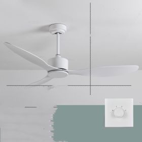 New Scandinavian Industrial Ceiling Fans Without Lights (Option: 42inch white)
