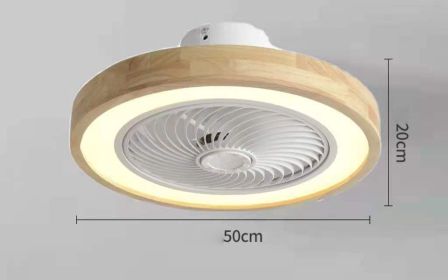 Rotating Air Guide Electric Hanging Fan Lamp (Option: Circular-Us regulation 110V2.4G infinit)