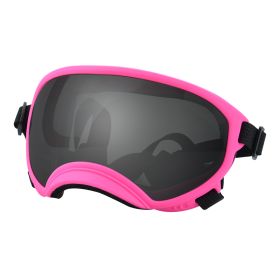 Fashion Personality Dog Skiing Goggles (Option: Pink framed grey film-S)
