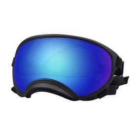 Fashion Personality Dog Skiing Goggles (Option: Black framed blue film-L)