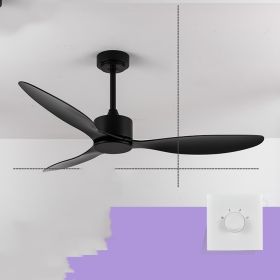 New Scandinavian Industrial Ceiling Fans Without Lights (Option: 52inch black)