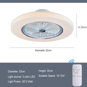 Simple Modern Home Quiet With Electric Fan (Option: Design2-110V-Remote control)