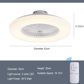 Simple Modern Home Quiet With Electric Fan (Option: Design1-110V-Remote control)