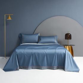 Cotton Single Bed Sheet Pillowcase Three Piece Set (Option: Color2-48x74x2)