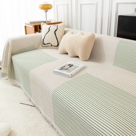 Striped Sofa Towel Anti-cat Scratch Protector Multi-function Blanket (Option: Dream of Summer Night-180x230cm)