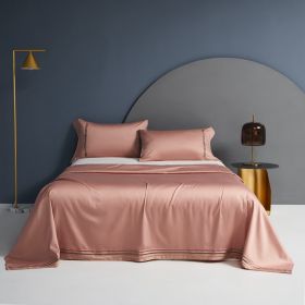 Cotton Single Bed Sheet Pillowcase Three Piece Set (Option: Color6-245x250)