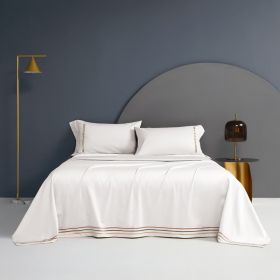 Cotton Single Bed Sheet Pillowcase Three Piece Set (Option: Color1-48x74x2)