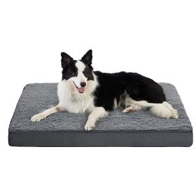 Dog Cage Mat Removable And Washable Sponge Kennel Pet Pad (Option: Dark Gray-L 91x69x75CM)