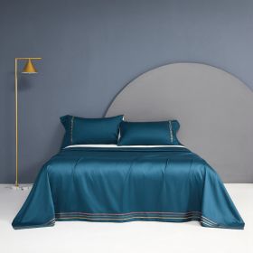 Cotton Single Bed Sheet Pillowcase Three Piece Set (Option: Color12-48x74x2)