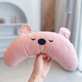 Cartoon Bear Dogcat Cervical Support Pillow (Option: Cute Pink)