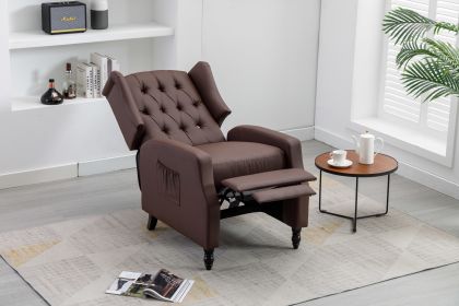 COOLMORE Modern Comfortable Upholstered leisure chair / Recliner Chair for Living Room (Color: as Pic)