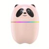 220ML USB Panda Mini Humidifier; 7 Colors LED Aromatherapy Essential Oil Diffuser Spray