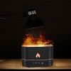 USB Simulation Flame Night Light with 250ML Water Tank Humidifier Aroma Diffuser Home Office Bedroom Car Atmosphere Desk Lamp