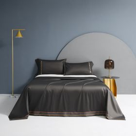 Cotton Single Bed Sheet Pillowcase Three Piece Set (Option: Color3-48x74x2)