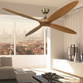 Home Living Room  Solid Wood Fan Industrial Modern European (Option: 60inch 4leaves)