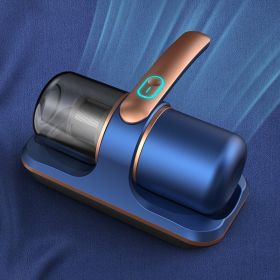 Bed Wireless Mites Instrument Rechargeable Household UV Sterilization Dehumidification Vacuum Cleaner (Option: Blue And Gold-English Packaging)