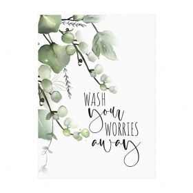 Selling Plant Leaves English Poster Modern Sofa Background Wall Decoration Hanging Painting (Option: LY431 1-21X30cm)