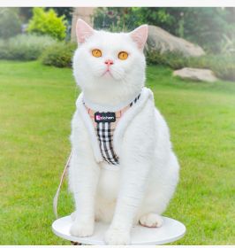 Cat Pulling Rope Anti Breaking Loose For Outdoor Use (Option: Beige Black Plaid-S)